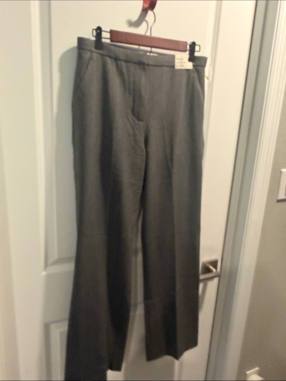 Women’s Gray Straight-Leg Dress Pants